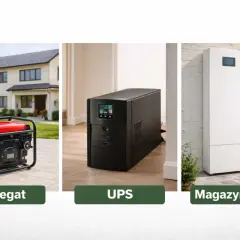 Agregat, UPS i magazyn energii – rozwiązania zapewniające zasilanie awaryjne domu i firmy.