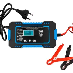 Uniwersalna ładowarka do akumulatora samochodowego Volt Polska Compact 12V 6A LCD z funkcją regeneracji i automatycznym wykrywaniem.