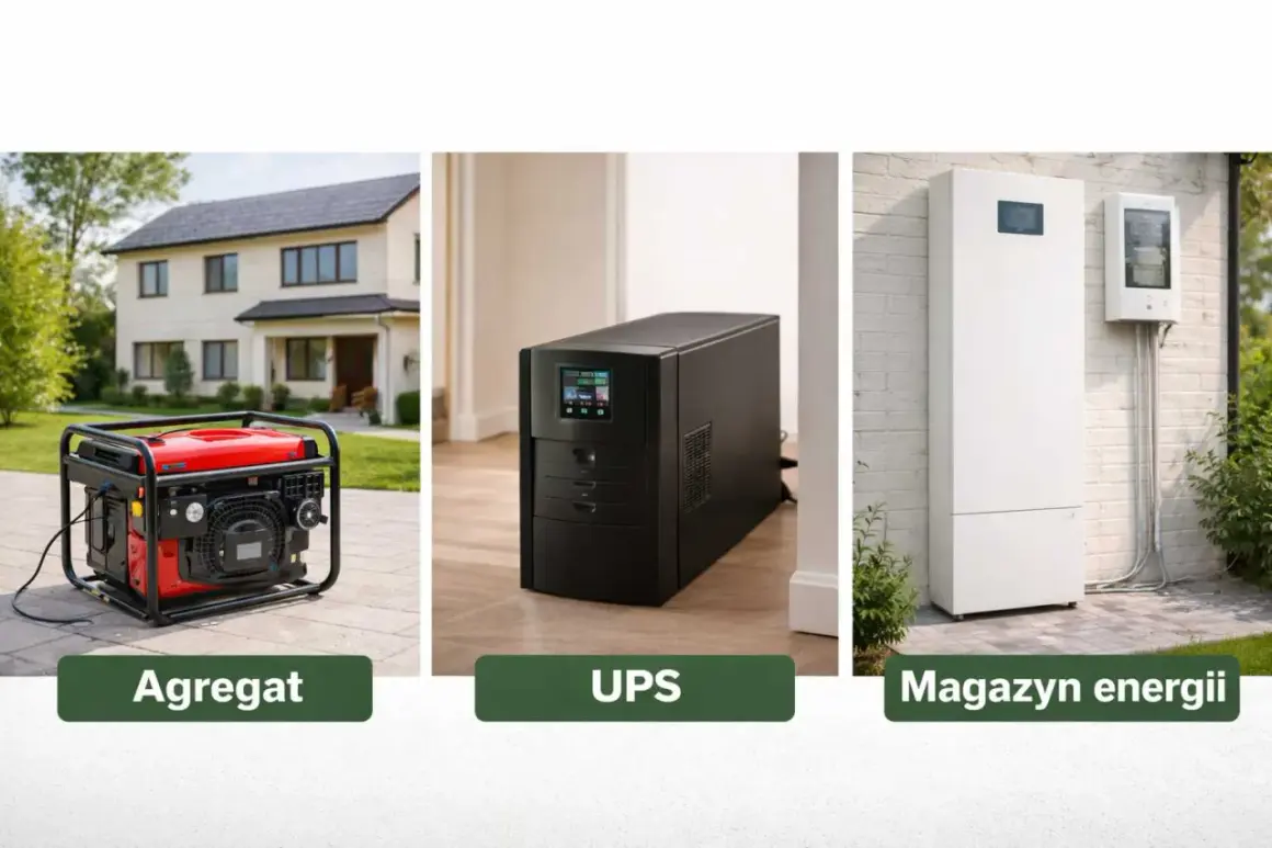 Agregat, UPS i magazyn energii – rozwiązania zapewniające zasilanie awaryjne domu i firmy.