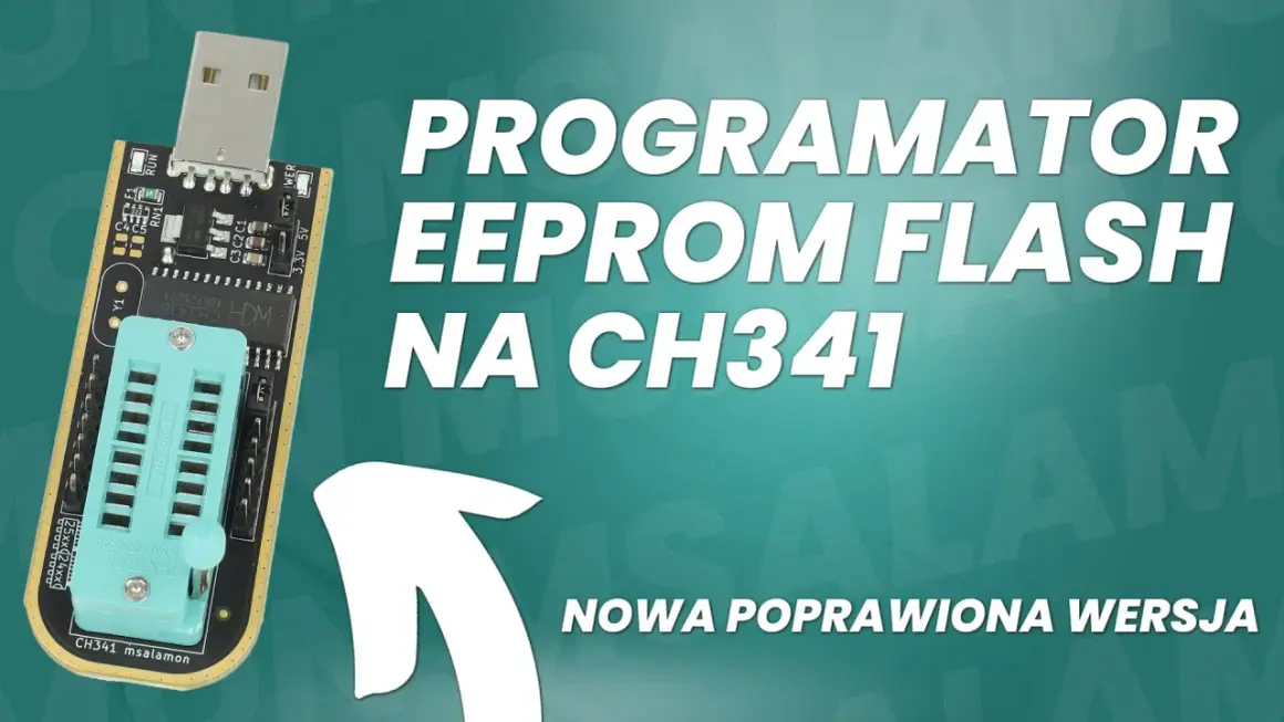 Programator EEPROM Flash na CH341, nowa poprawiona wersja. Urządzenie z gniazdem do układów i złączem USB.