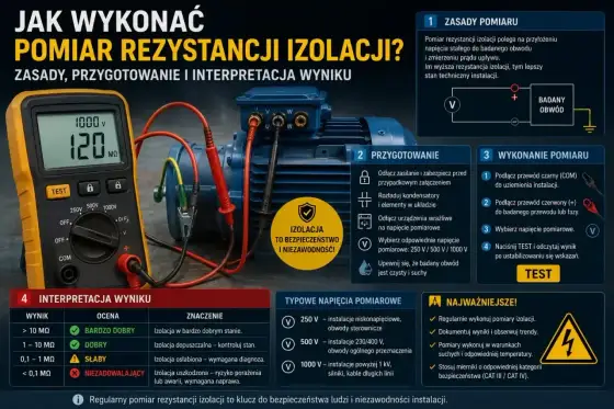 Pomiar rezystancji izolacji - jak wykonać go poprawnie?