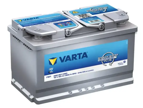 Akumulator Varta z technologią AGM, idealny do systemów Start-Stop. Warto sprawdzić jego pozycję w rankingu akumulatorów.