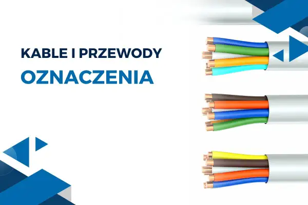 Kolorowe żyły kabli elektrycznych, od niebieskiego po żółty, prezentują oznaczenia przewodów.