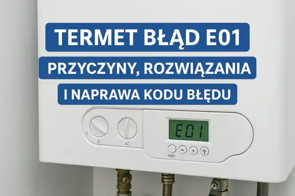 Termet błąd E01 na wyświetlaczu kotła. Przyczyny i rozwiązania problemu.