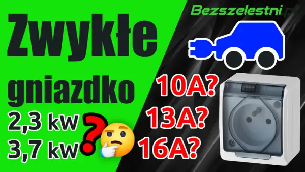 Zwykłe gniazdko vs. ładowanie auta: 2,3 kW, 3,7 kW, 10A, 13A, 16A? Sprawdź, jaki prąd jest potrzebny!